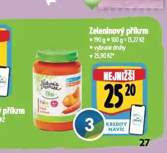 Albert Bio masozeleninový příkrm nabídka