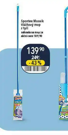Globus Spontex mosaik třásňový mopv  s tyčí nabídka