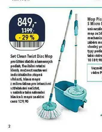 Globus Set clean twist discs mop nabídka