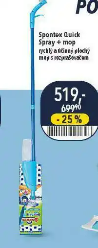Globus Spontex quick spray + mop nabídka