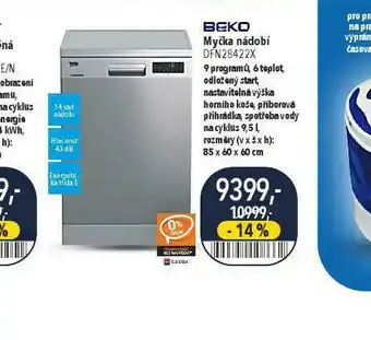 Globus Myčka nádobí beko nabídka