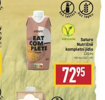 Billa Saturo nutričně kompletní jídlo nabídka