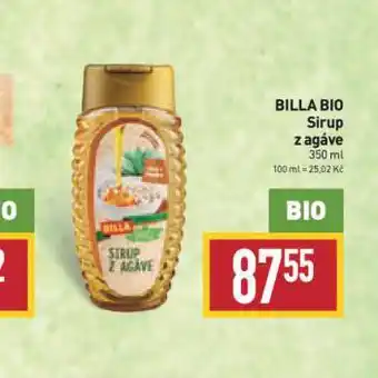 Billa Bio sirup z agáve nabídka