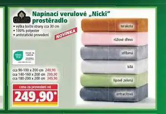 Norma Napínací prostěradlo 180-200 x 200 cm nabídka