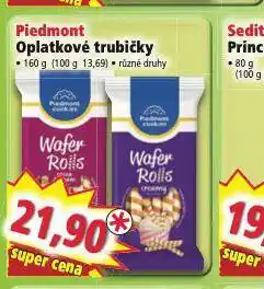Norma Piedmont oplatkové trubičky nabídka