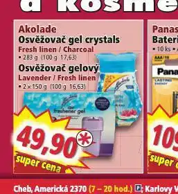 Norma Akolade osvěžovač gel crystal nabídka