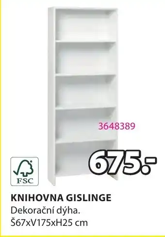 JYSK KNIHOVNA GISLINGE nabídka