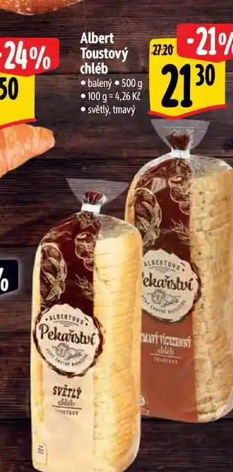 Albert Albert toustový chléb 500 g nabídka