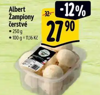 Albert Albert žampiony čerstvé • 250 g nabídka