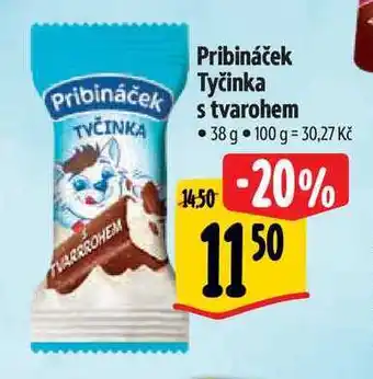 Albert Pribináček tyčinka s tvarohem 38 g nabídka