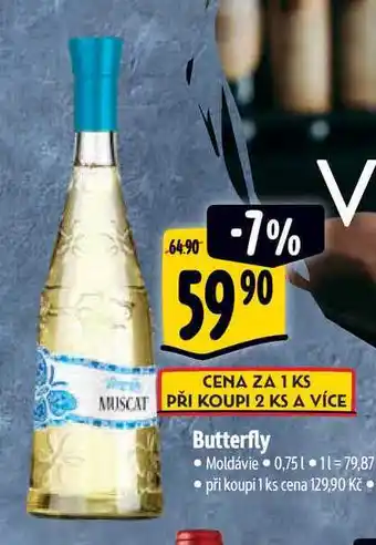Albert Butterfly moldávie 0,75 l nabídka