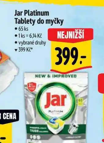 Albert Jar platinum tablety do myčky • 65 ks nabídka