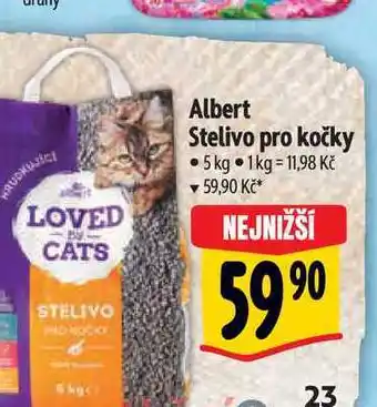 Albert Albert stelivo pro kočky 5 kg nabídka