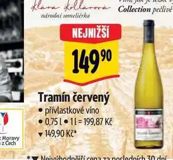 Albert Tramín červený 0,75 l nabídka