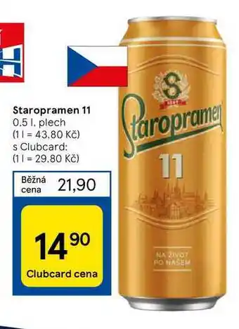 Tesco Staropramen 11 0,5 l nabídka