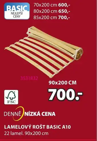JYSK LAMELOVÝ ROŠT BASIC A10 nabídka