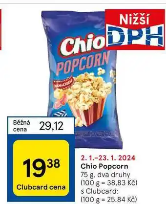 Tesco Chio popcorn 75 g nabídka