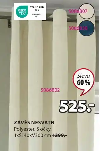 JYSK ZÁVĚS NESVATN nabídka