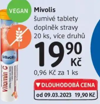 dm drogerie Mivolis šumivé tablety doplněk stravy nabídka