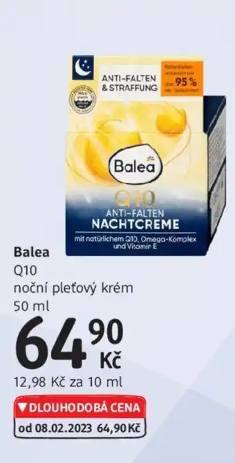 dm drogerie Balea Q10 noční pleťový krém nabídka