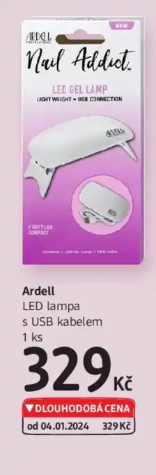 Ardell LED lampa s USB kabelem