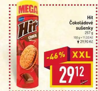 Billa Hit čokoládové sušenky 257 g nabídka