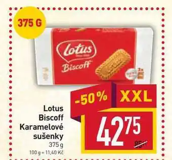 Billa Lotus biscoff karamelové sušenky 375 g nabídka