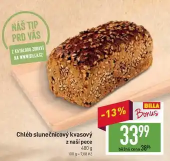 Billa Chléb slunečnicový kvasový z naší pece 480 g nabídka