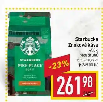 Billa Starbucks zrnková káva 450 g nabídka