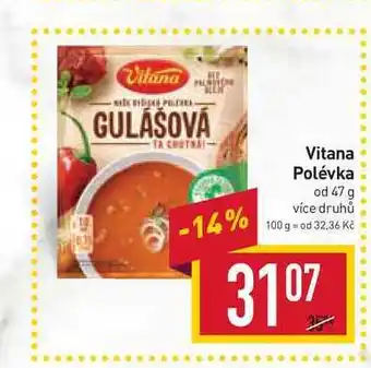Billa Vitana polévka od 47 g nabídka