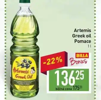 Billa Artemis greek oil pomace 1l nabídka