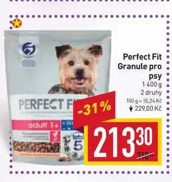 Billa Perfect fit granule pro psy 1400 g nabídka