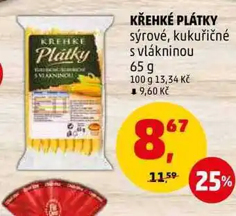 Penny Market Křehké plátky sýrové, kukuřičné s vlákninou, 65 g nabídka