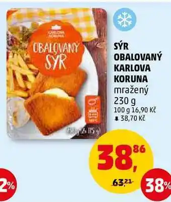 Penny Market Sýr obalovaný karlova koruna mražený, 230 g nabídka