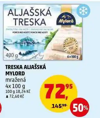 Penny Market Treska aljašská mylord mražená, 4x 100 g nabídka