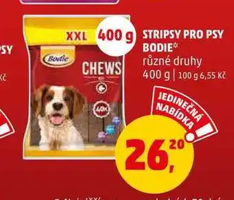 Penny Market Stripsy pro psy bodie různé druhy, 400 g nabídka