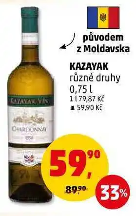 Penny Market Kazayak různé druhy, 0,75 l nabídka