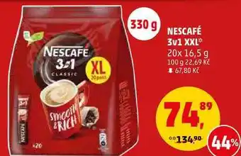 Penny Market Nescafe 3v1 xxl, 20x 16,5 g nabídka