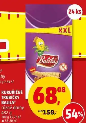Kukuřičné trubičky balila různé druhy, 432 g