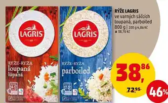 Penny Market Rýže lagris ve varných sáčcích loupaná, parboiled, 800 g nabídka