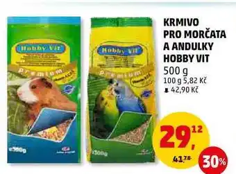 Penny Market Krmivo pro morčata a andulky hobby vit, 500 g nabídka