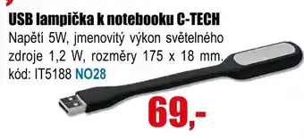 EVA USB lampička k notebooku C-TECH nabídka