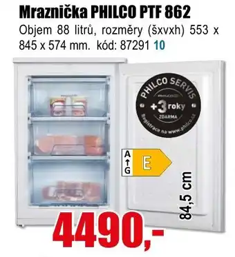 EVA Mraznička PHILCO PTF 862 nabídka