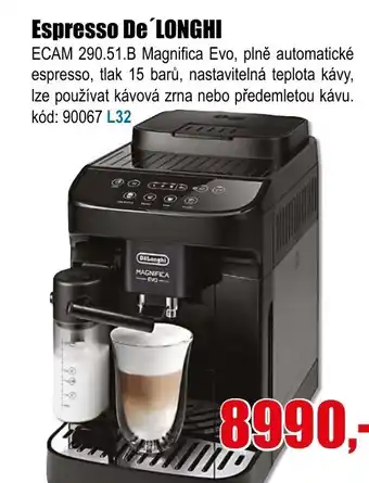 EVA Espresso De LONGHI nabídka