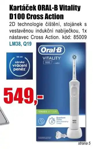 EVA Kartáček ORAL-B Vitality D100 Cross Action nabídka