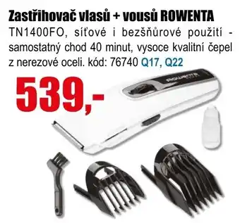 Zastřihovač vlasů + vousů ROWENTA