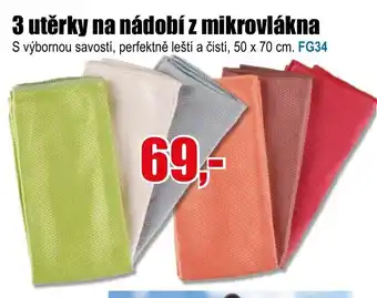 EVA 3 utěrky na nádobí z mikrovlákna nabídka
