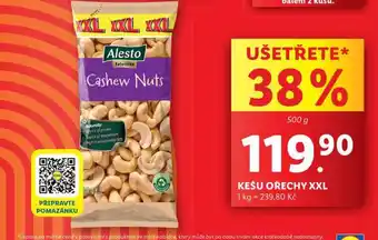 Lidl Kešu ořechy xxl nabídka