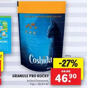 Lidl Coshida granule pro kočky nabídka