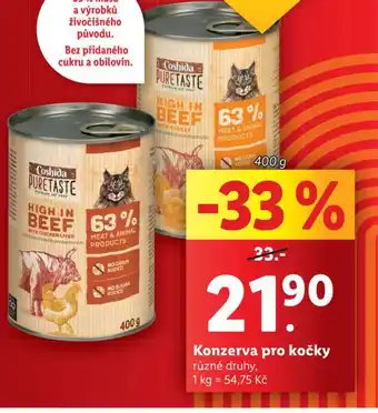 Lidl Coshida konzerva pro kočky nabídka